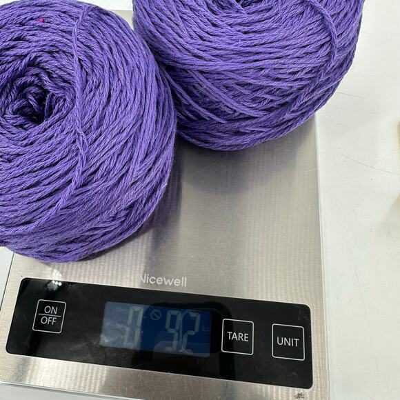 2 PROVENCE Classic Elite Yarns 100% Mercerized Egyptian Cotton Purple #2617 - Picture 6 of 6